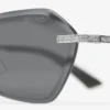 Abby Silver Geometric Sunglasses