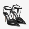 Afia Mesh 100 Black Spazzolato and Ruched Tulle Pumps