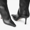 Agathe Knee Boot 85 Black Calf Leather Knee-High Boots