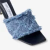 Alexia 70 Crosshatch Denim Sandals