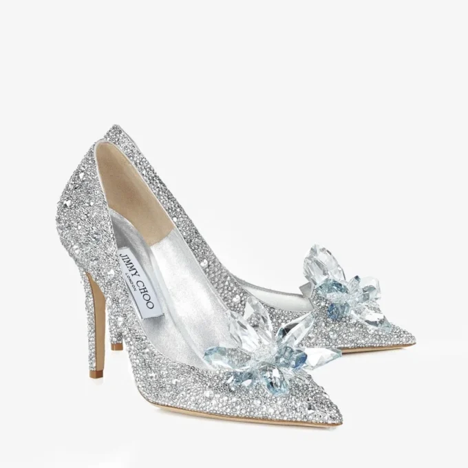 Alia Crystal Covered Pointy Toe Pumps