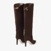 Alizze Knee Boot 85 Chocolate Suede Knee High Boots