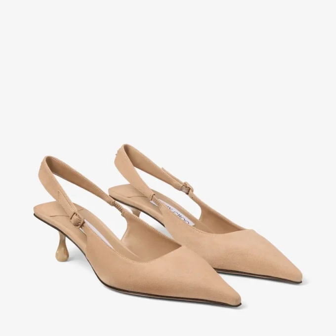 Amel 50 Chai Suede Slingbacks