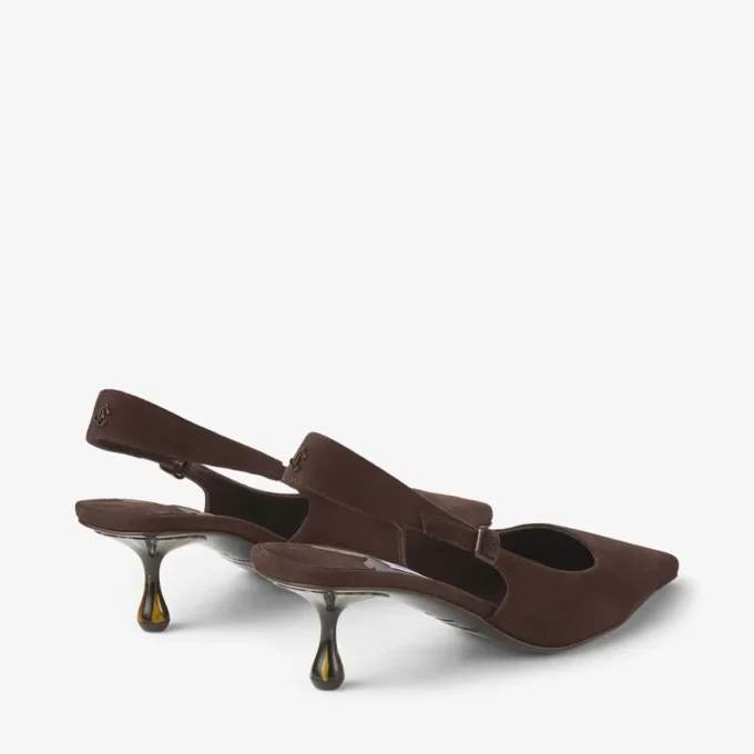 Amel 50 Chocolate Suede Pumps