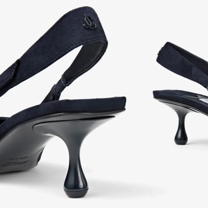 Amel 50 Marine Suede Slingbacks