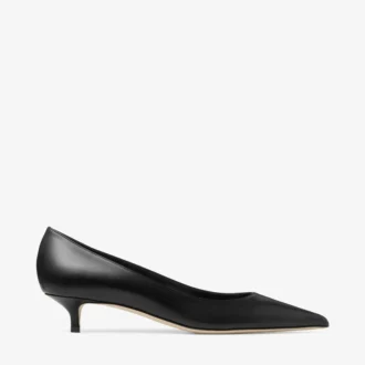 Amelia 35 Black Calf Leather Pumps