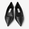 Amelia 35 Black Calf Leather Pumps