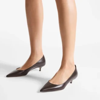 Amelia 35 Chocolate Calf Leather Pumps