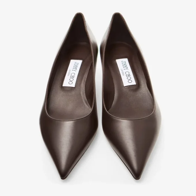 Amelia 35 Chocolate Calf Leather Pumps
