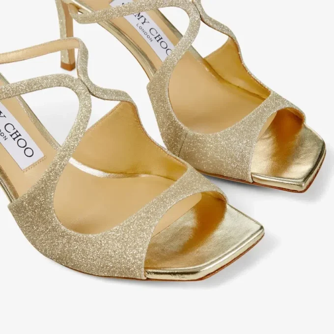 Anise 75 Platinum Ice Dusty Glitter Mules