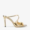 Anise 95 Gold Liquid Metal Leather Mules