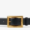 Arlie Black Calf Leather Belt