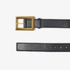 Arlie Black Calf Leather Belt