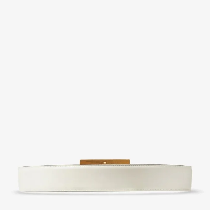 Arlie Latte Calf Leather Belt