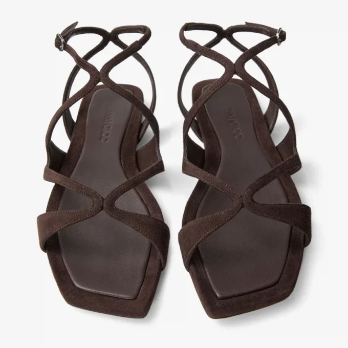 Ayla Flat Chocolate Suede Flats