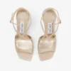 Azia 110 Gold Metallic Leather Sandals