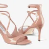 Azia 75 Ballet Pink Patent Leather Sandals