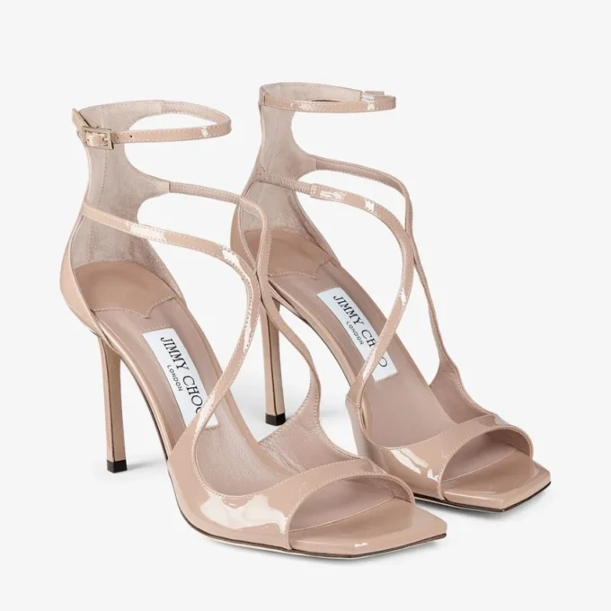 Azia 95 Ballet Pink Patent Leather Sandals