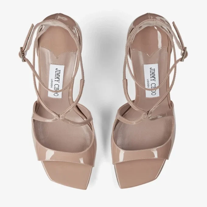 Azia 95 Ballet Pink Patent Leather Sandals