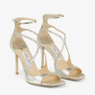 Azia 95 Champagne Glitter Leather Sandals