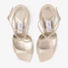 Azia 95 Gold Metallic Leather Sandals