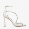 Azia 95 Ivory Satin Sandals