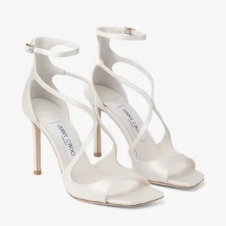 Azia 95 Ivory Satin Sandals