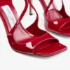 Azia 95 Ruby Red Patent Leather Sandals