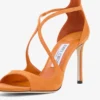 Azia 95 Sunset Orange Suede Sandals