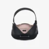 Bar Hobo Small Black Biker Leather Shoulder Bag