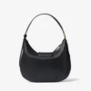 Bar Hobo Small Black Biker Leather Shoulder Bag
