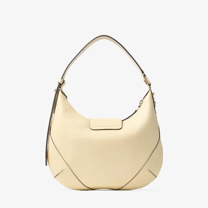 Bar Hobo Small Buttermilk Biker Leather Shoulder Bag