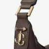 Bar Hobo Small Chocolate Biker Leather Shoulder Bag
