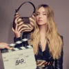 Bar Hobo Small Natural Zebra Print Pony Leather Shoulder Bag