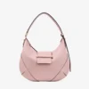 Bar Hobo Small Rose Biker Leather Shoulder Bag