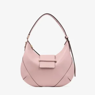 Bar Hobo Small Rose Biker Leather Shoulder Bag