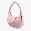 Bar Hobo Small Rose Biker Leather Shoulder Bag