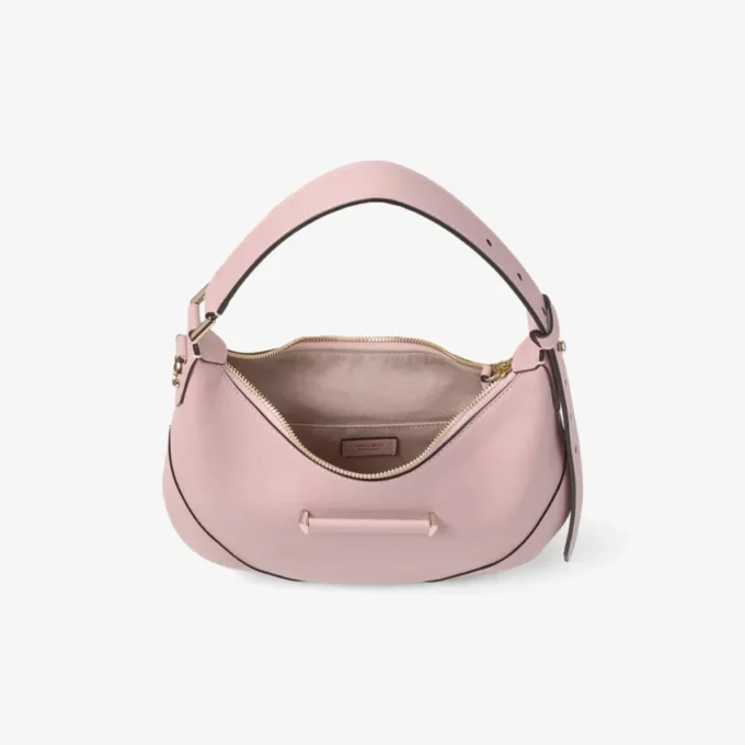 Bar Hobo Small Rose Biker Leather Shoulder Bag