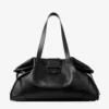 Bar Holdall Large Black Biker Leather Holdall Bag