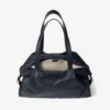 Bar Holdall Large Marine Nylon Holdall with Smooth Calf Leather Trim