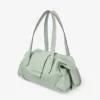 Bar Holdall Medium Verde Biker Leather Holdall Bag