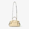 Bar Holdall Small Buttermilk Biker Leather Holdall Bag