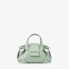 Bar Holdall Small Verde Biker Leather Holdall Bag