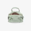 Bar Holdall Small Verde Biker Leather Holdall Bag