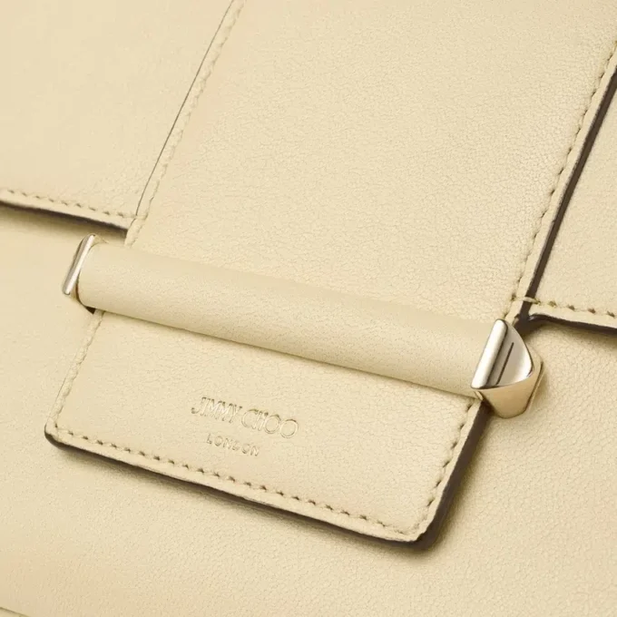 Bar Wallet with Chain Buttermilk Biker Leather Shoulder Bag