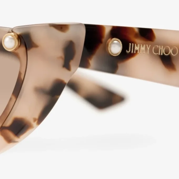 Beth Pink Havana Cat Eye Sunglasses