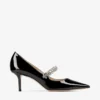 Bing Pump 65 Black Patent Leather Pumps with Crystals