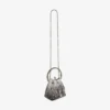 Bon Bon Black Satin Bag with Crystals