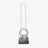 Bon Bon Black Satin Bag with Crystals