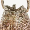 Bon Bon Bronze Satin Handbag with Degrade Crystals
